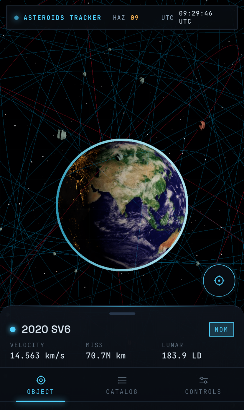 Asteroid Tracker — Case Study by Dominic Black | Dominic Black