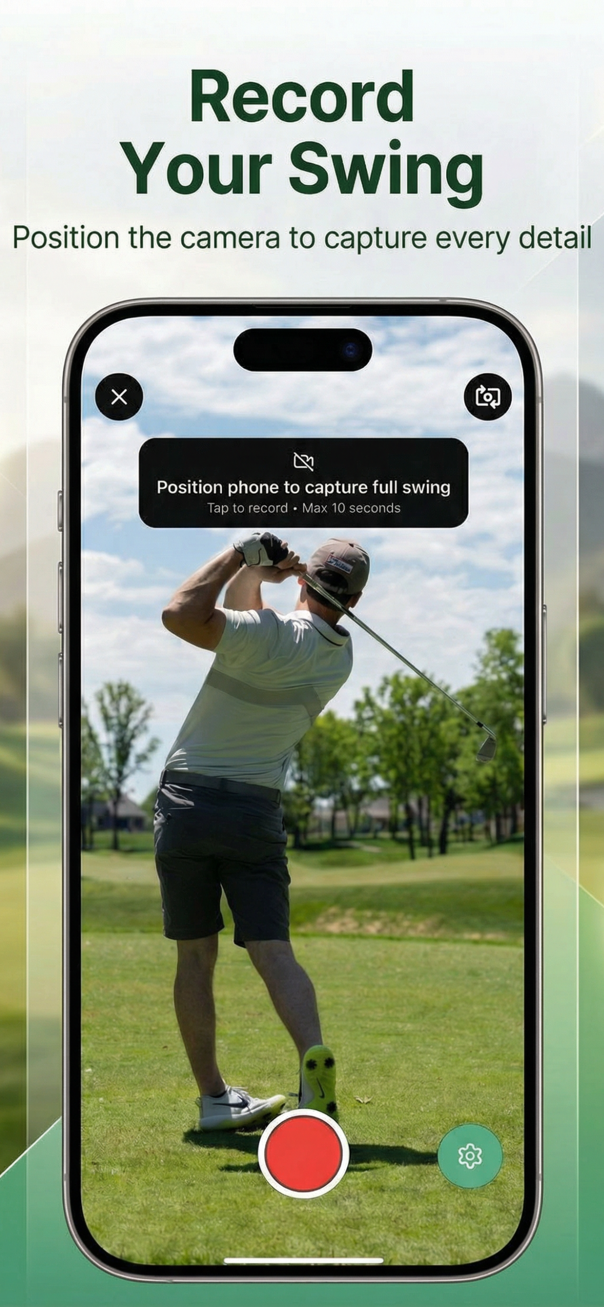 Good Shot analyze screen